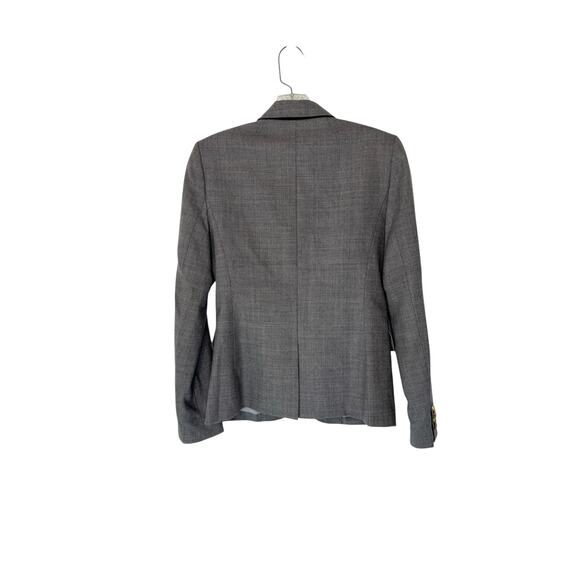 J.Crew Gray Preppy Work Office Business‎ Academia Wool Schoolboy Blazer Size 2 - Picture 9 of 12